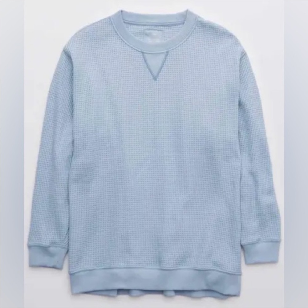 Aerie Waffle Crewneck Sweatshirt